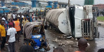 Horror at Effurun: Brake-Failed Tanker Kills Tricycle Rider, Sparks Gridlock
