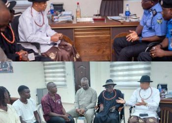 Senator Dafinone Calls for Calm After Meeting Police Authorities in Warri Over Ogidi Killing