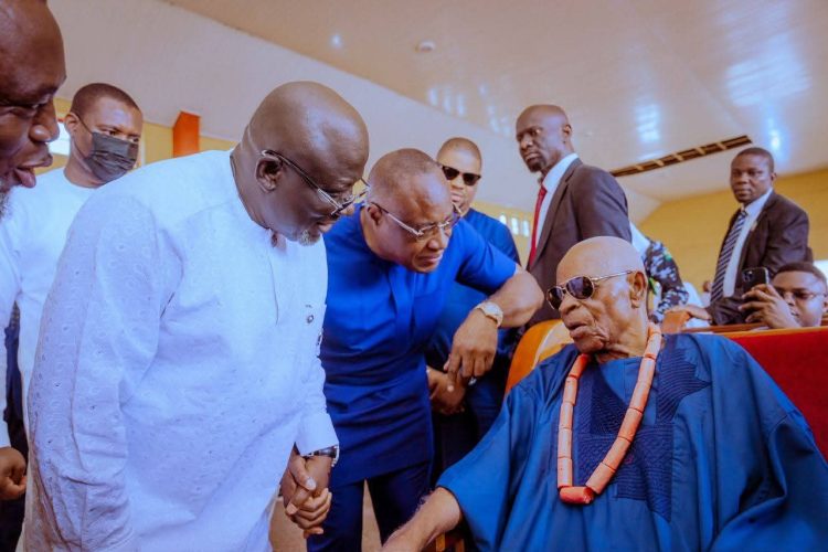 At 100, Pa Emmanuel Ogbechie Draws Praise from Oborevwori for Faith, Discipline, Family Values