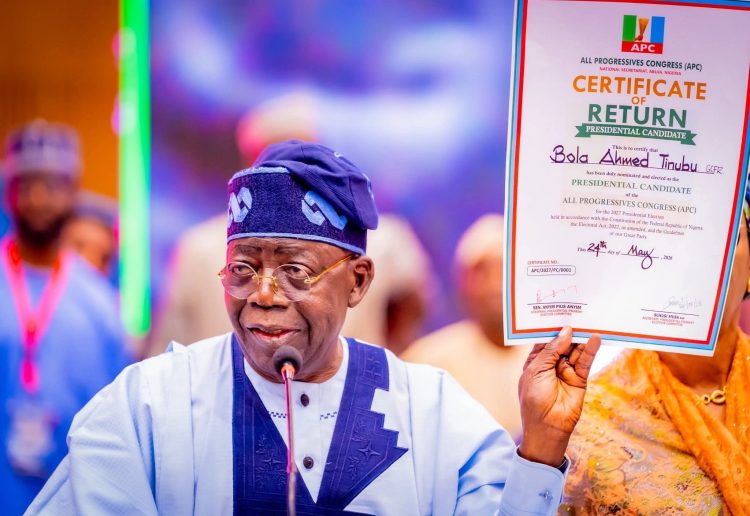 Tinubu Clinches APC Ticket with 10.9 Million Votes, Sets Stage for 2027 Showdown
