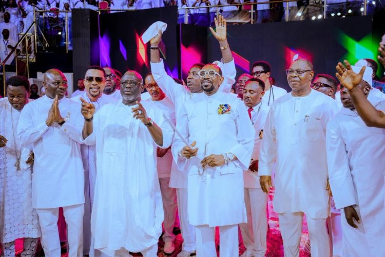 “Politicians Who Ignore Spiritual Fathers Are Heading for Doom” — Oborevwori at Papa Oritsejafor’s Thanksgiving