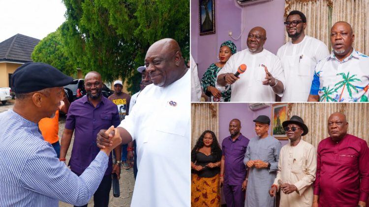 Majemite Welcomes Dafinone in Strategic Ughelli Meeting, Assures of His Support, Calls for APC Unity Ahead of 2027