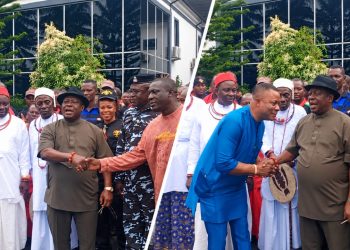 Nani Receives Police, Vigilantes on Thank-You Visit, Urges Stronger Fight Against Kidnapping