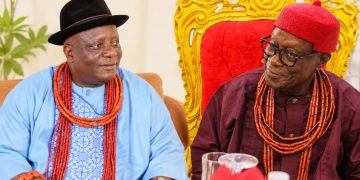 Nani Felicitates Mosogar Monarch, Uduaka I, on 4th Coronation Anniversary