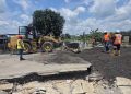 Oborevwori Orders Emergency Repairs as East-West Road Gives Way at Agbarho